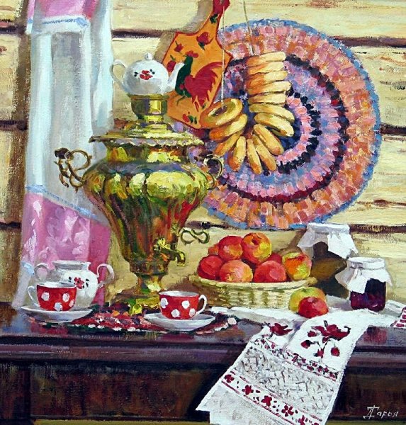 Живопись Бусыгин самовар