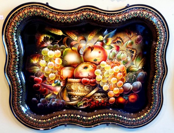 Жостовские подносы художник Савельев к