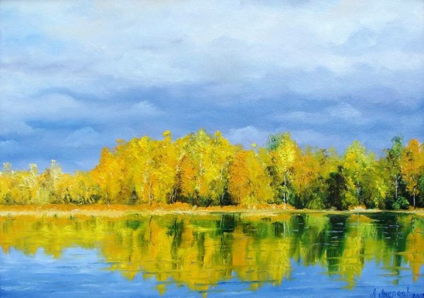 Осенний пейзаж живопись