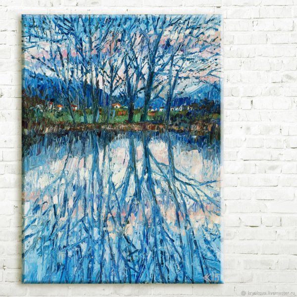 Синие деревья в живописи