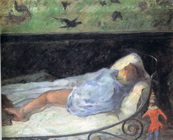 Спящий малыш. Этюд Поль Гоген, 1881