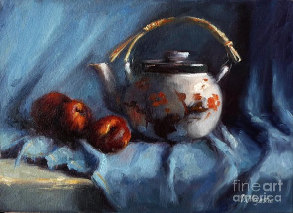 Металлический чайник живопись