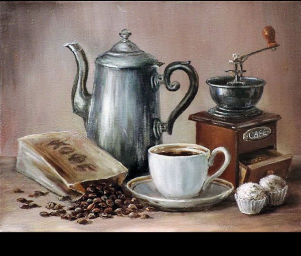 Ольга Воробьева картины кофе