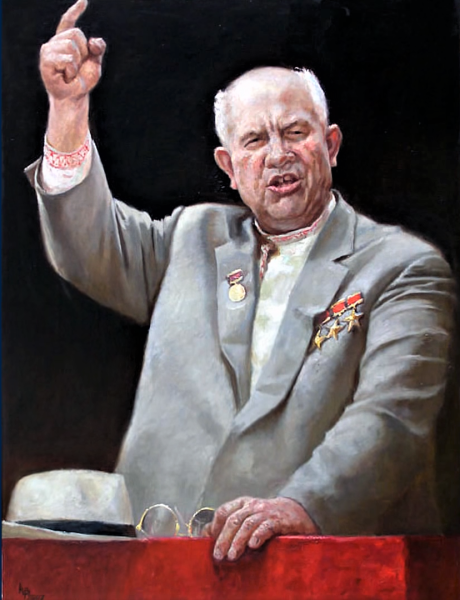 Выставка манеже Никита Хрущев 1962