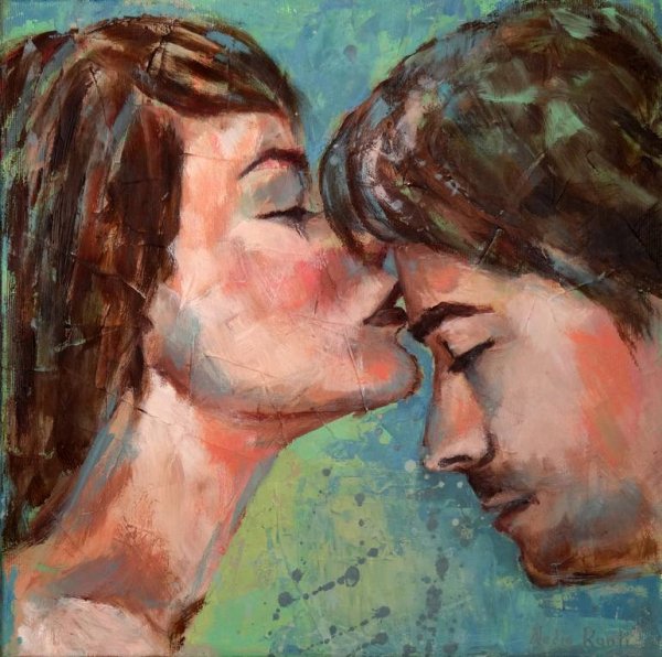 Поцелуй художник