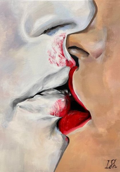 Картина из поцелуев