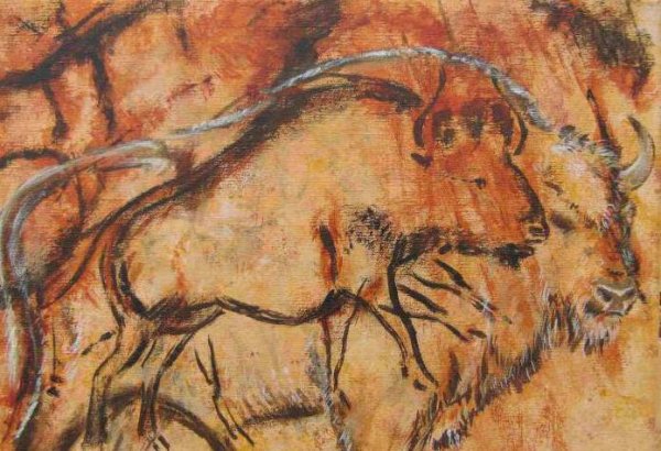 Наскальная живопись Мамонтов