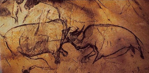 Наскальная живопись в пещере кро Маньон