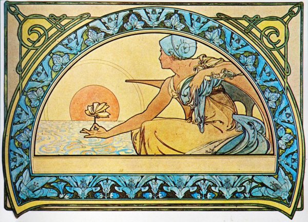 Альфонс Муха арт нуво