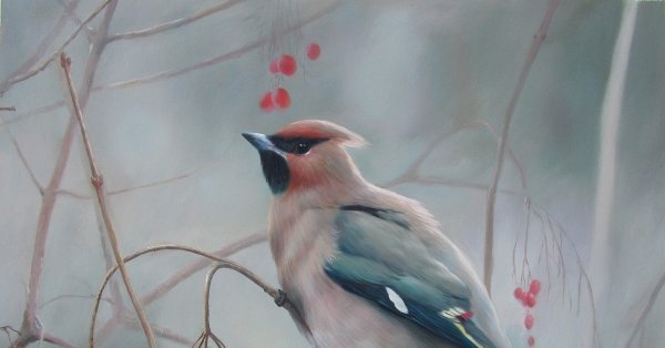 Камский Савелий картина свиристель