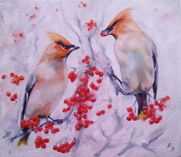 Золотарев свиристели Райские птицы