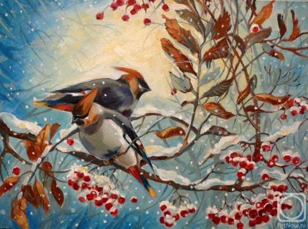 Свиристели живопись