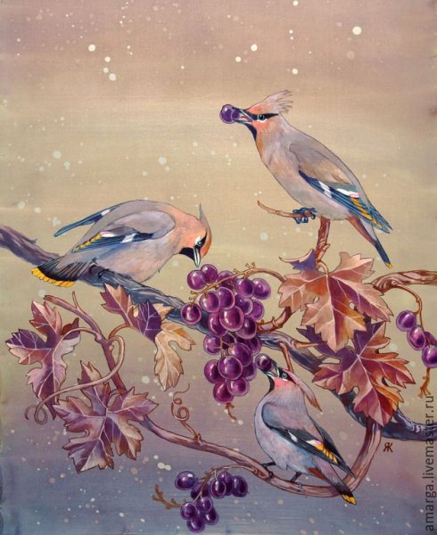 Художница Елизавета мелкозёрова Снегири