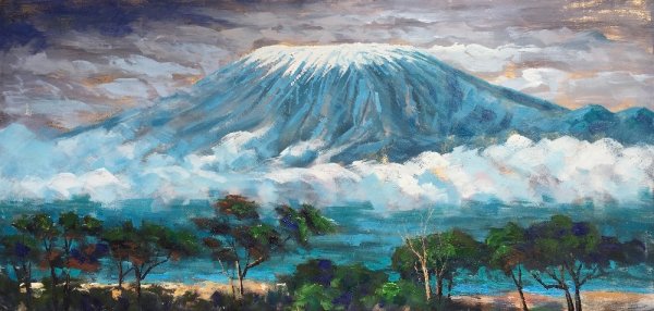 Акварель Килиманджаро