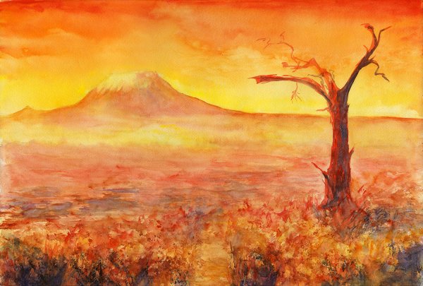 Гора Килиманджаро картины