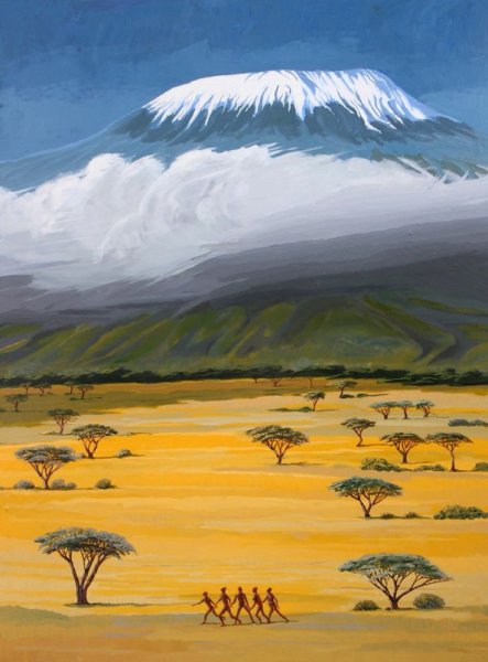 Гора Килиманджаро картины