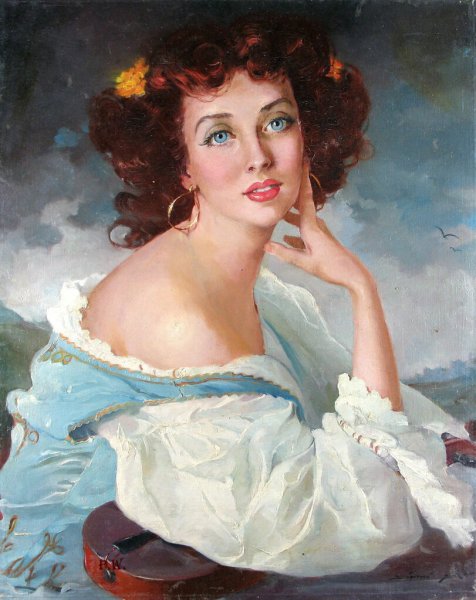 Эмиль Вернон — французский художник прекрасной эпохи (British, 1872-1919)