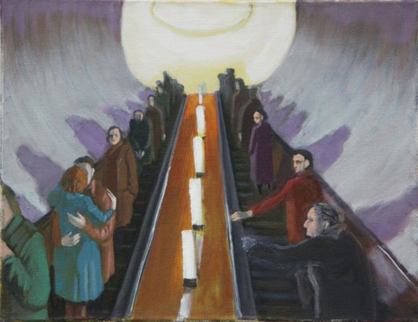 Жилинский Дмитрий Дмитриевич «в вагоне метро» 1957