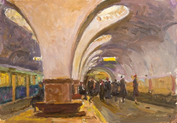 Метро живопись