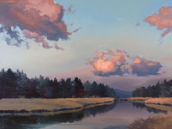 Сумерки живопись