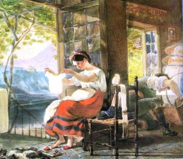 Карл Брюллов итальянка ожидающая ребенка