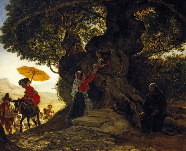 Карл Брюллов «у Богородицкого дуба», 1835 г