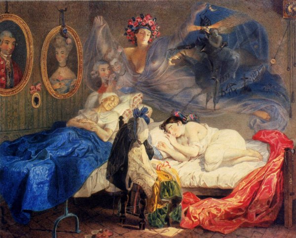 Брюллов Карл сон монашенки