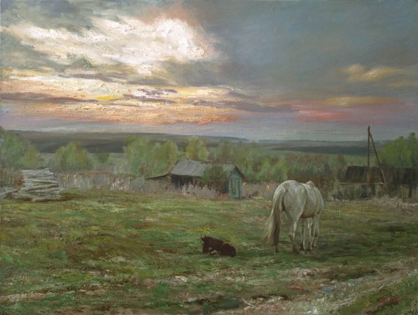 Сумерки живопись