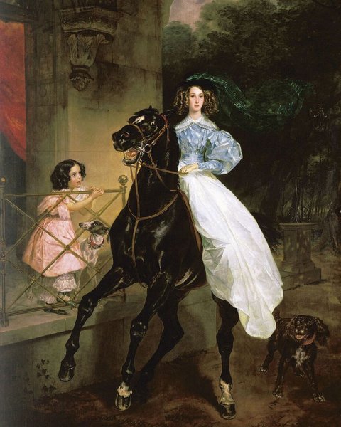 Карл Брюллов "всадница"