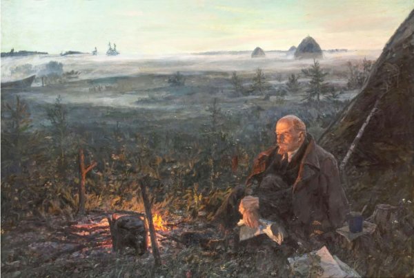 Пластов Ленин в разливе