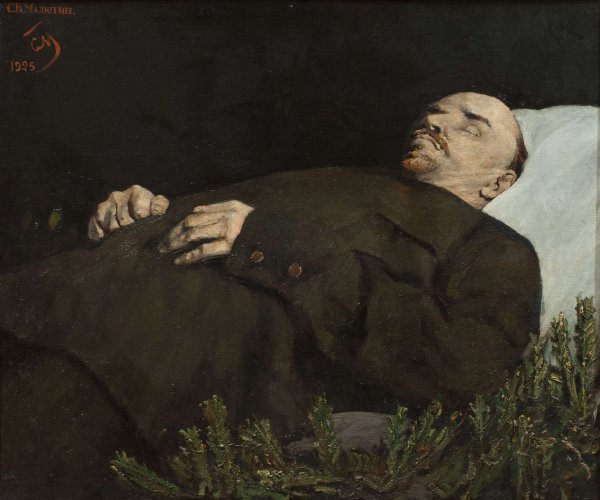 Ленин с рыбой