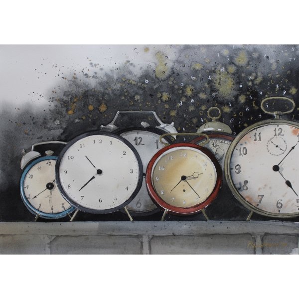 Часы картины художников