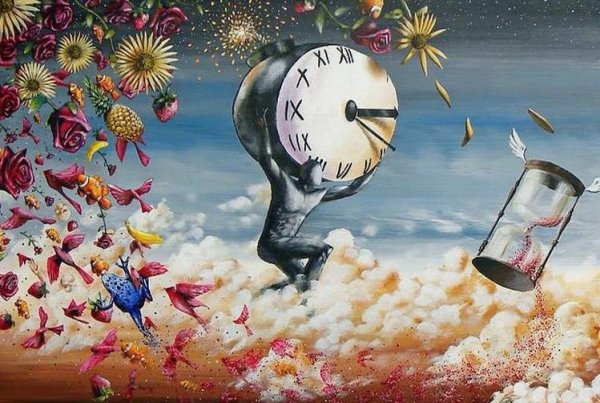 Часы картины художников