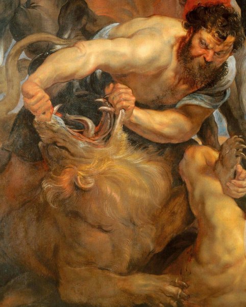 Антей и Геракл битва