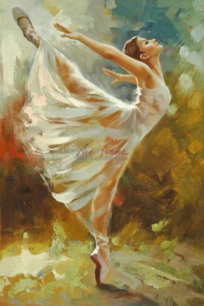 Балерина живопись