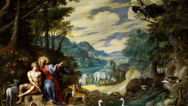 Ян брейгель Сотворение Адама