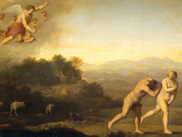 Адам и ева изгнание из рая картинки