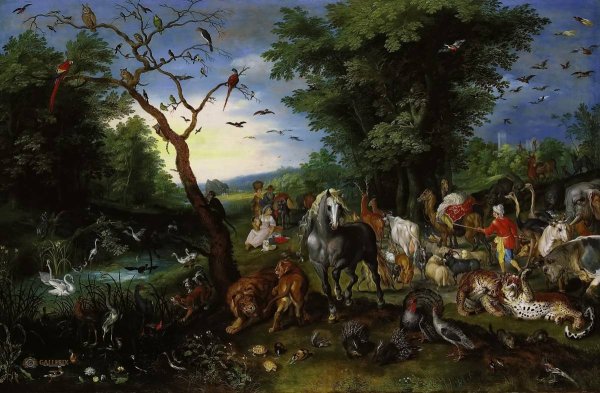 Ян брейгель сгон животных в Ноев Ковчег
