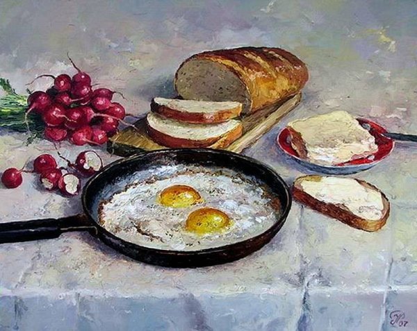 Яичница в живописи