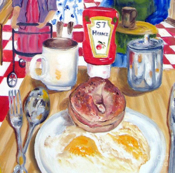Картина Анны Лагеда завтрак