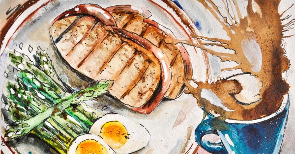 Виллем клас Хеда завтрак с ежевичным пирогом