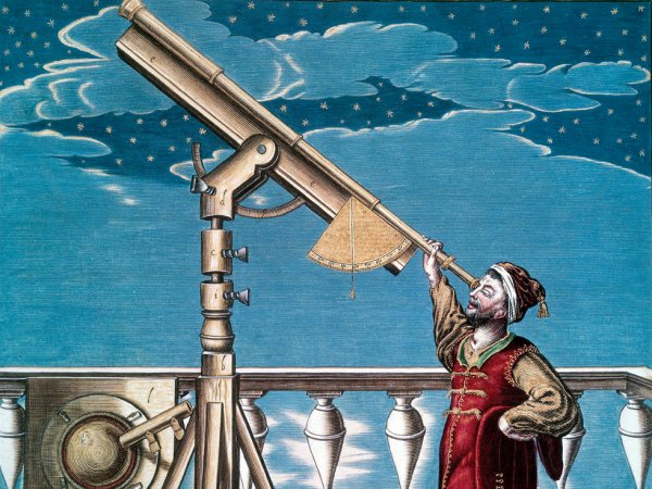 Иллюстрация древний астроном Звездочет