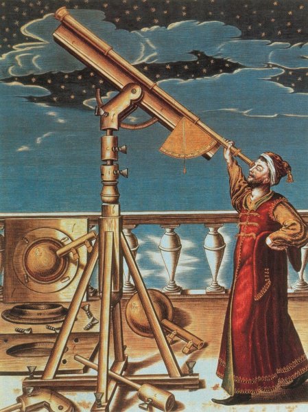 Звездочет с телескопом