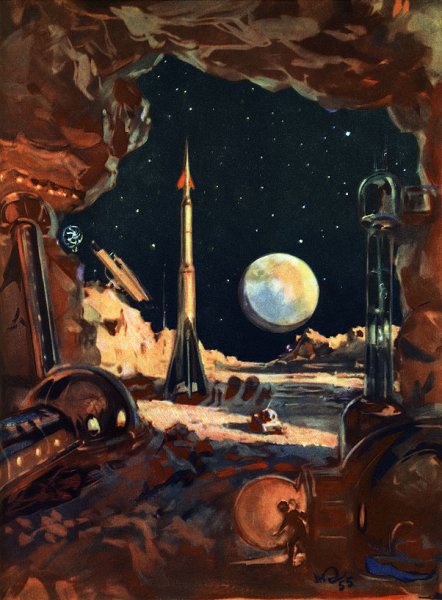 Советская Космическая живопись Кольчицкий