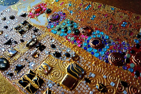 Абстрактная живопись золото