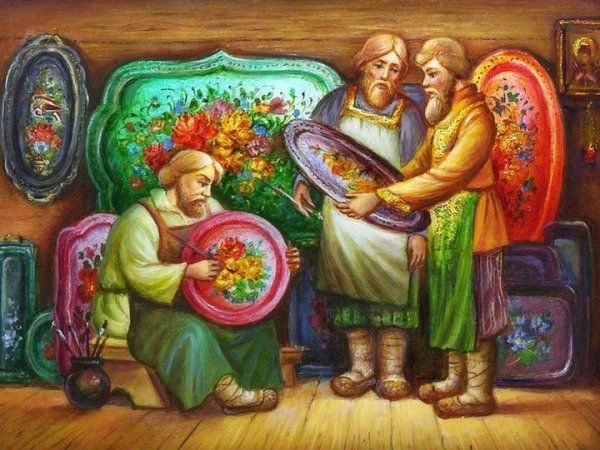 Федоскинская живопись падчерица