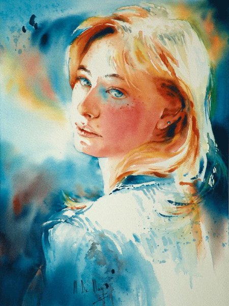 Акварельные портреты Виталий Щукин