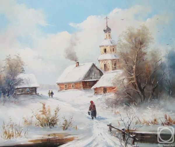 Зимний храм живопись