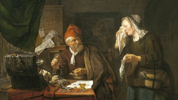 British guy want money Painting