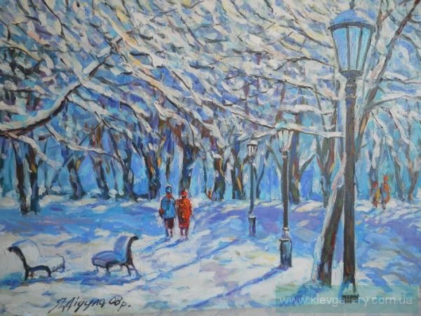 Дубна Ротонда зимой